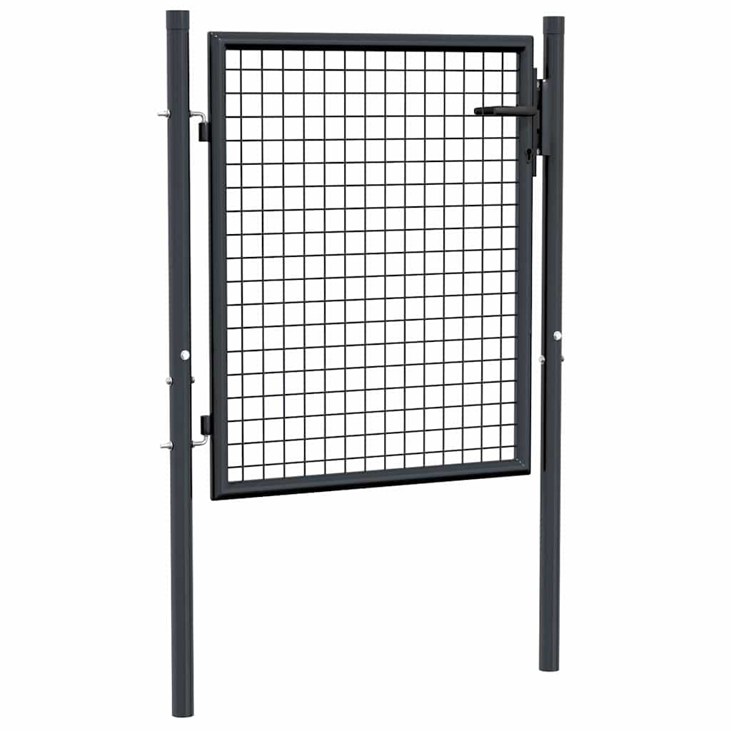 Mesh Garden Gate Galvanised Steel Grey 1