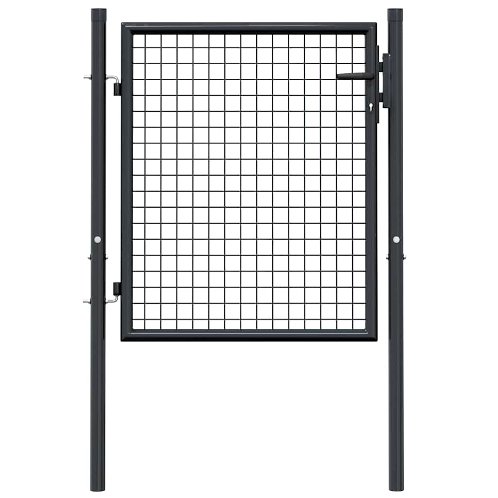 Mesh Garden Gate Galvanised Steel Grey 1
