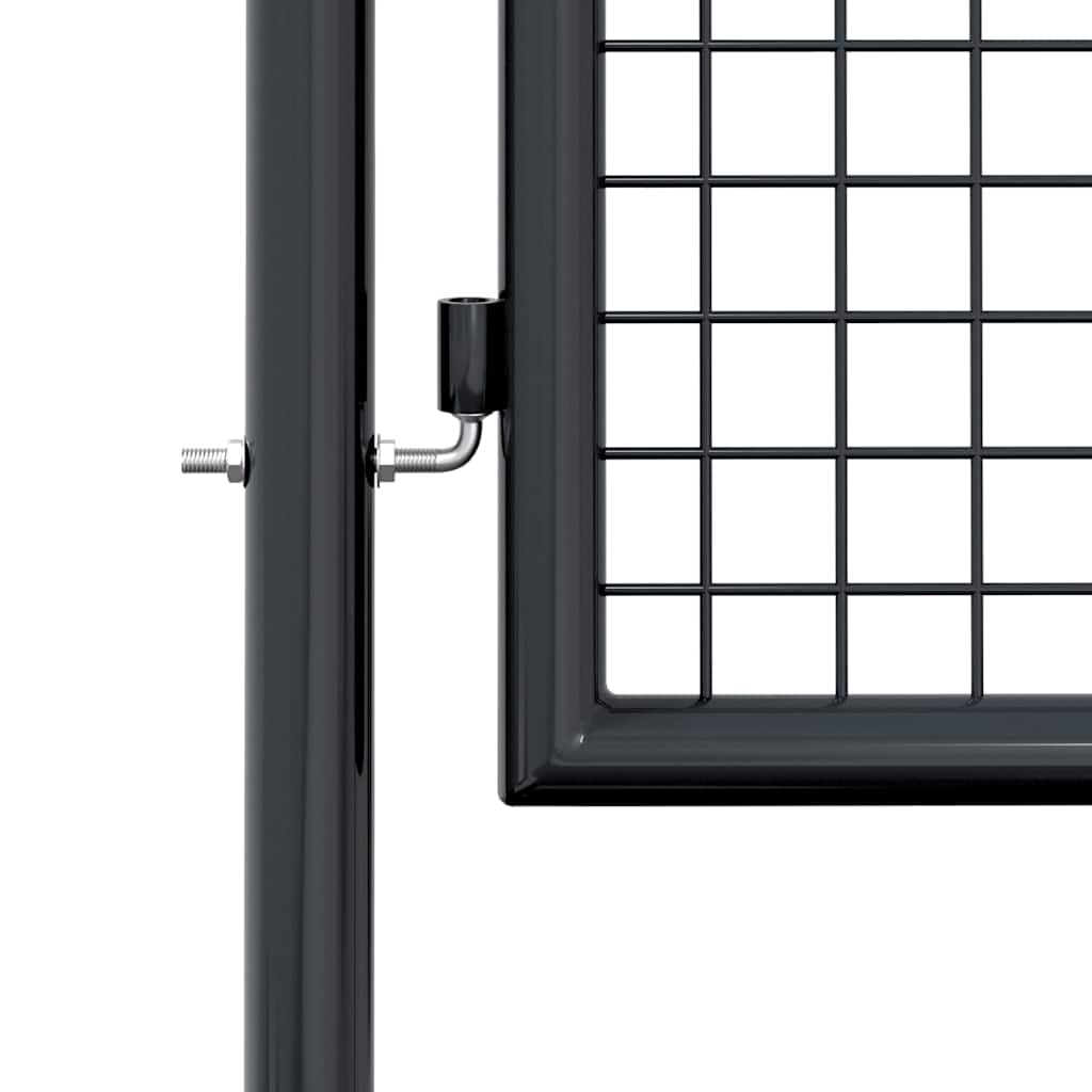Mesh Garden Gate Galvanised Steel Grey 1