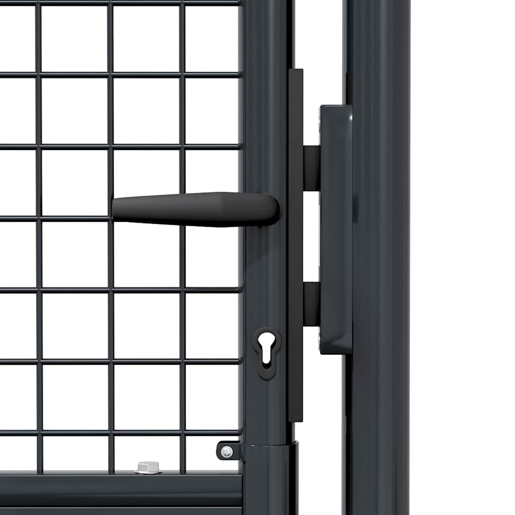 Mesh Garden Gate Galvanised Steel Grey 1