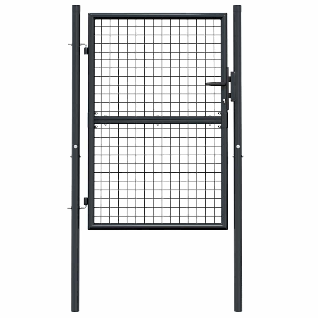 Mesh Garden Gate Galvanised Steel Grey 1