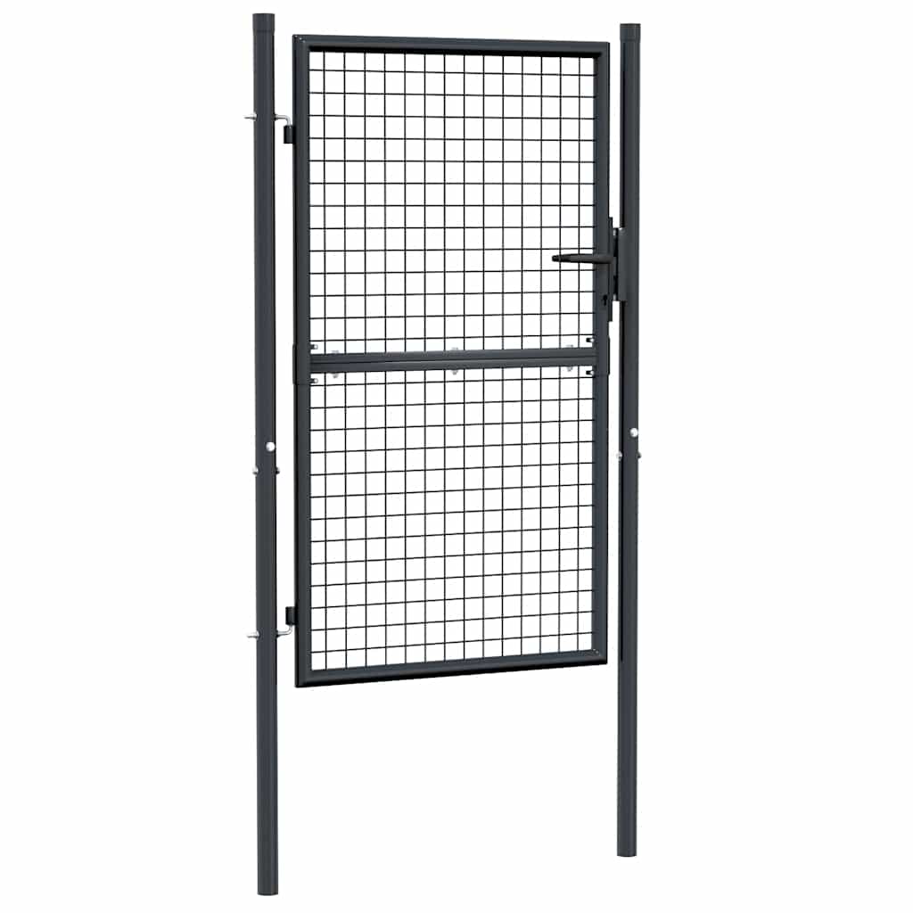 Mesh Garden Gate Galvanised Steel Grey