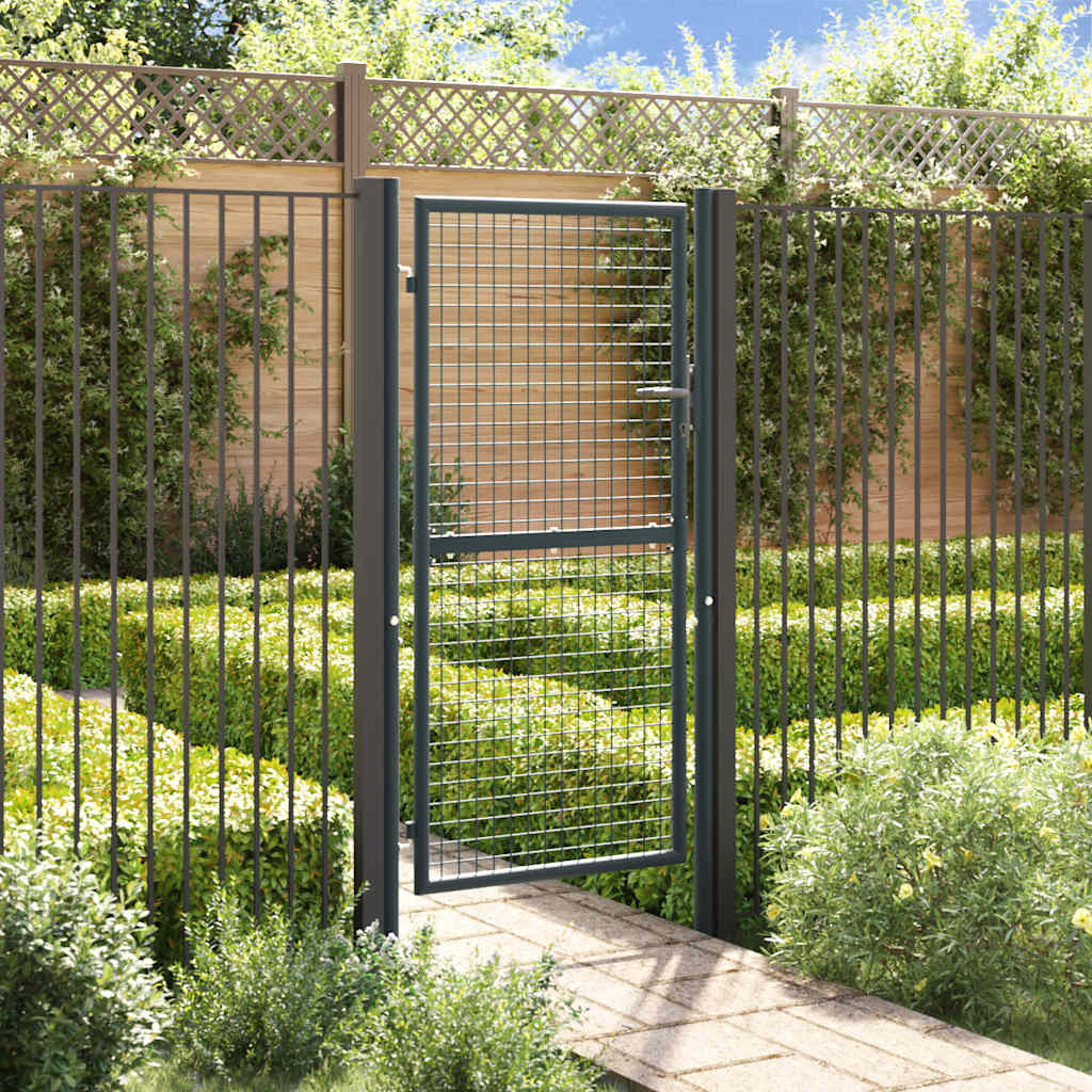 Mesh Garden Gate Galvanised Steel Grey