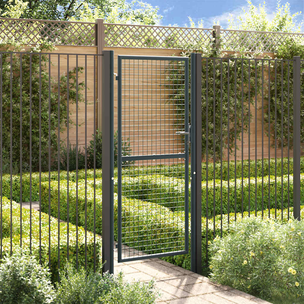 Mesh Garden Gate Galvanised Steel Grey