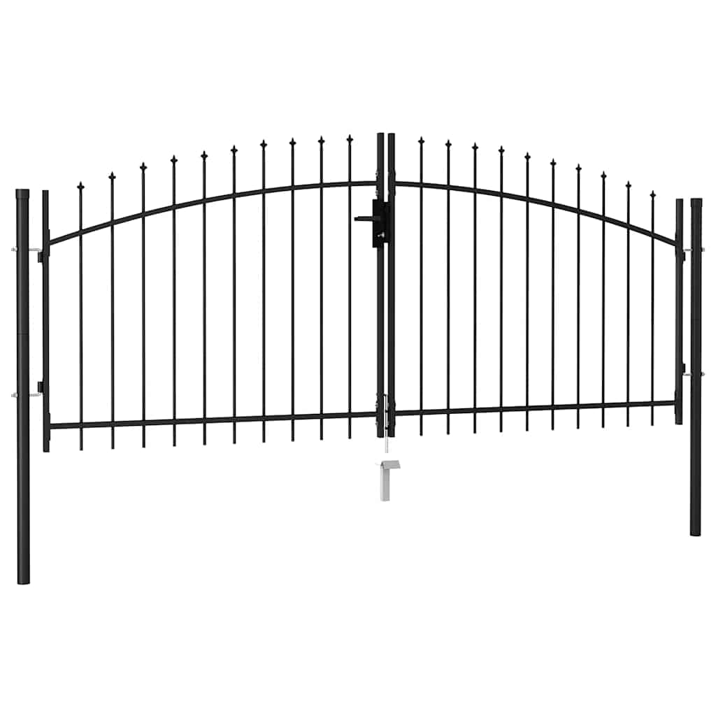 Fence Gate Woerden Double Door With Spike Top 299.5X199.5 Cm