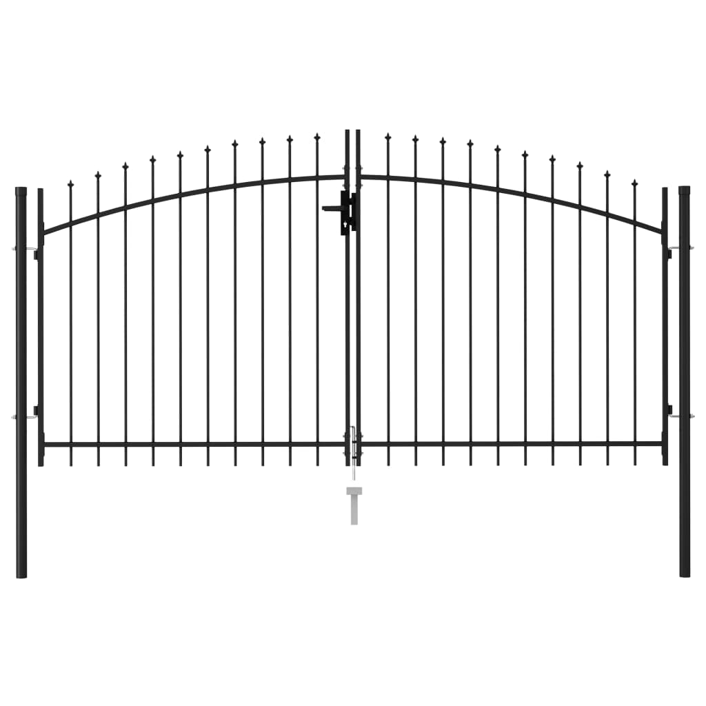 Fence Gate Woerden Double Door With Spike Top 299.5X199.5 Cm