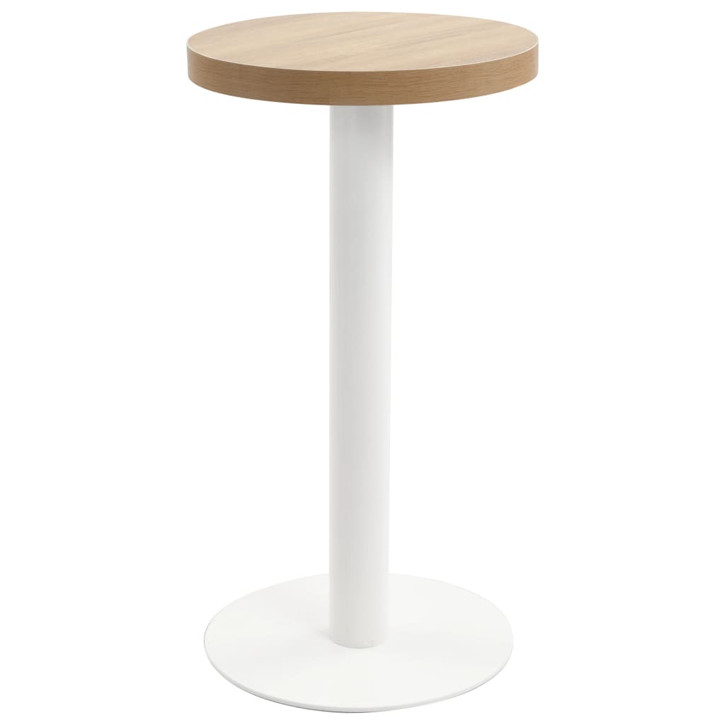 Bistro Table Light Brown 80 Cm Mdf