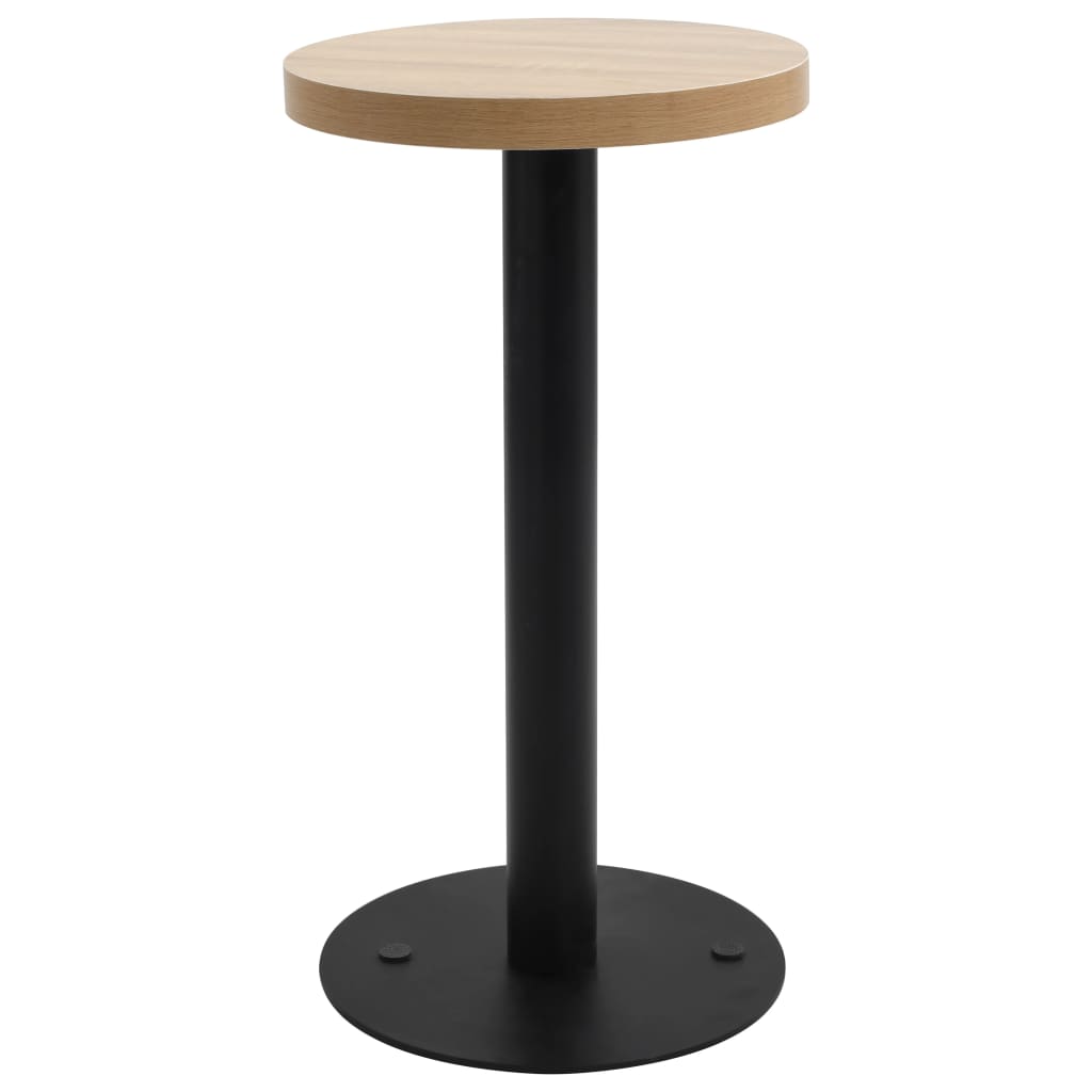 Bistro Table Light Brown 80 Cm Mdf