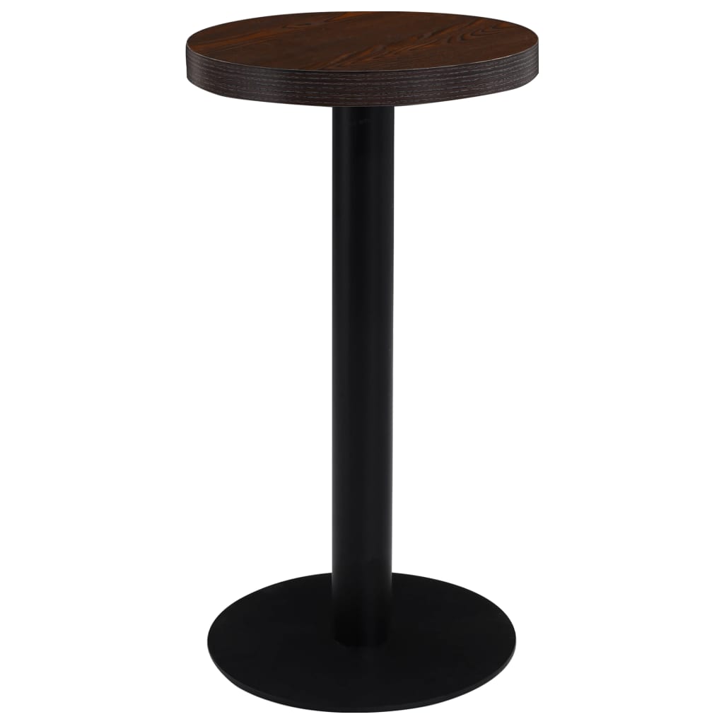 Bistro Table Light Brown 80 Cm Mdf