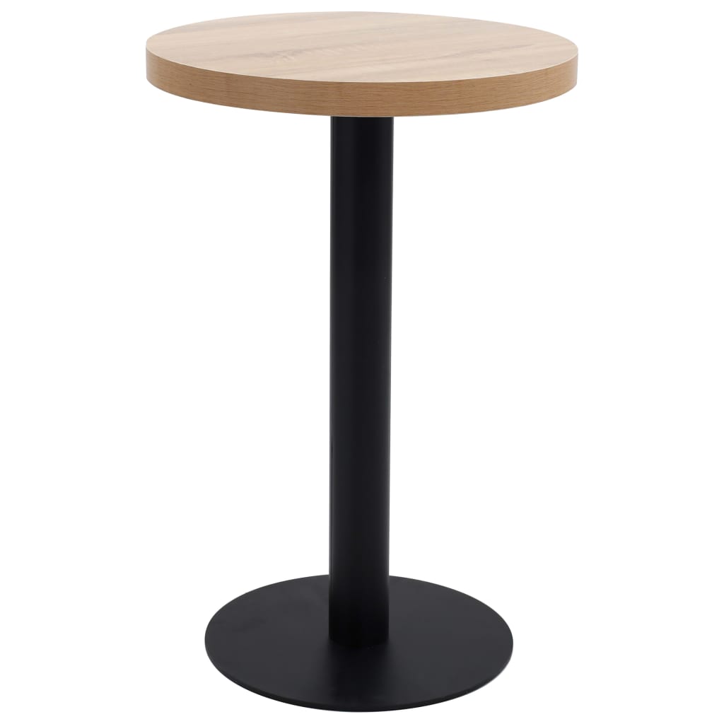 Bistro Table Light Brown 80 Cm Mdf