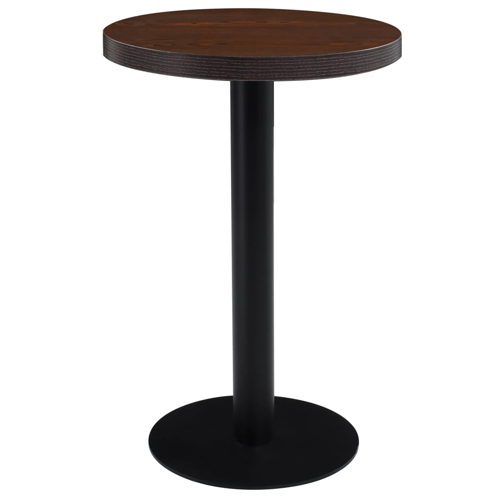 Bistro Table Light Brown 80 Cm Mdf