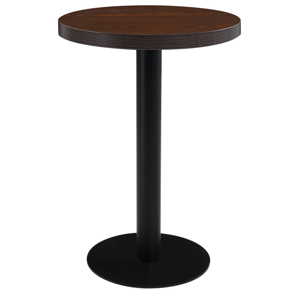 Bistro Table Light Brown 80 Cm Mdf