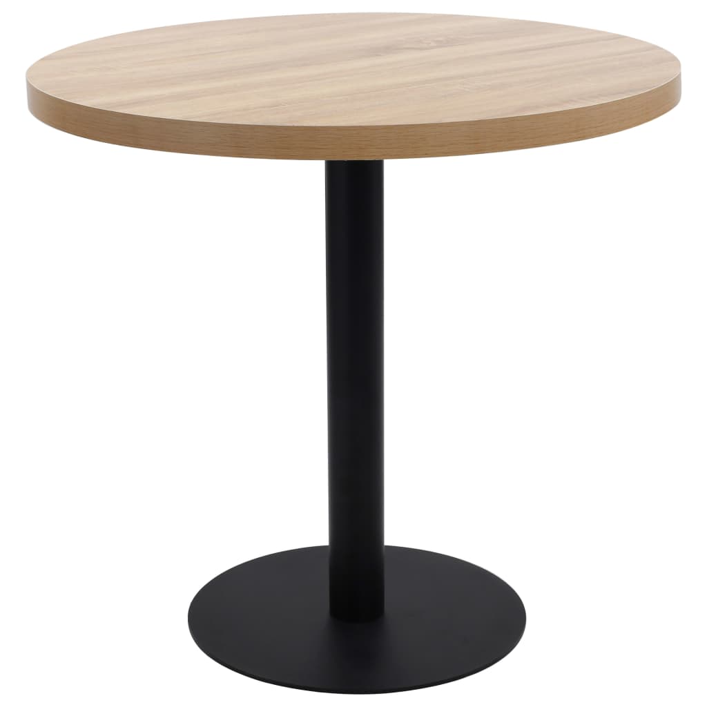 Bistro Table Light Brown 80 Cm Mdf