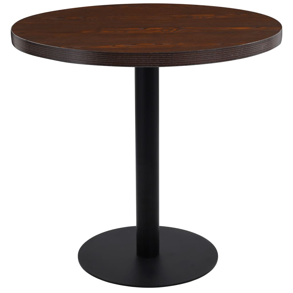Bistro Table Light Brown 80 Cm Mdf