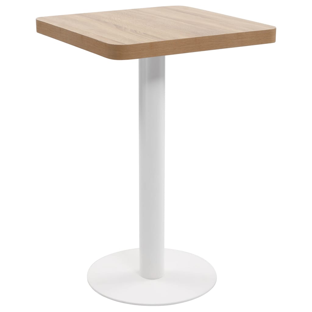 Bistro Table Light Brown 60X60 Cm Mdf