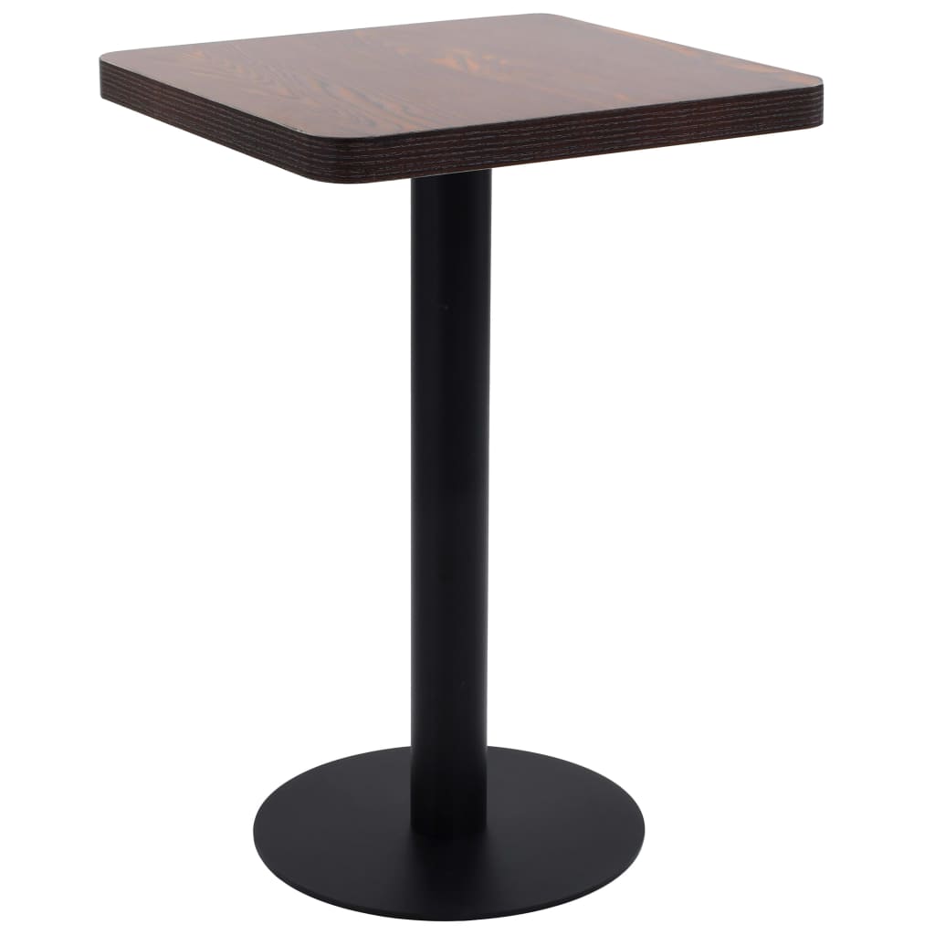 Bistro Table Light Brown 60X60 Cm Mdf