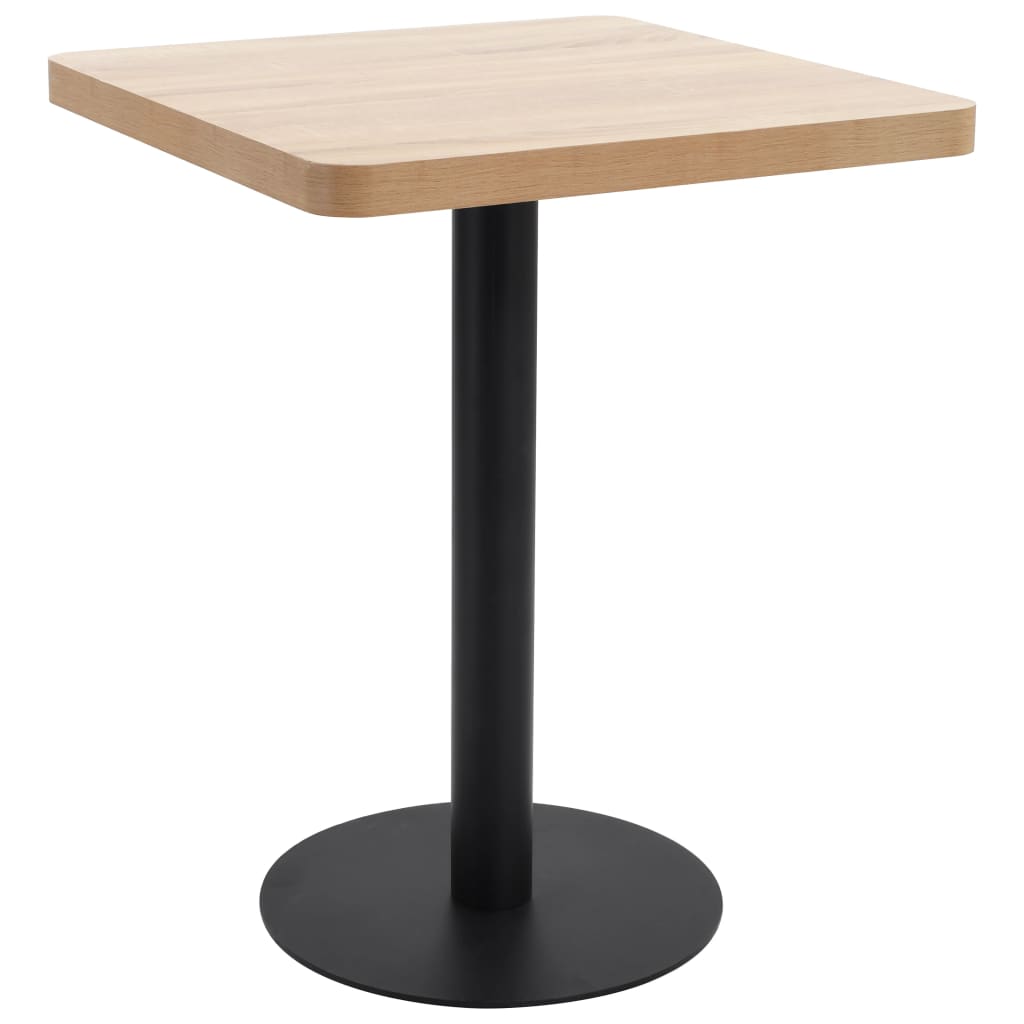 Bistro Table Light Brown 60X60 Cm Mdf