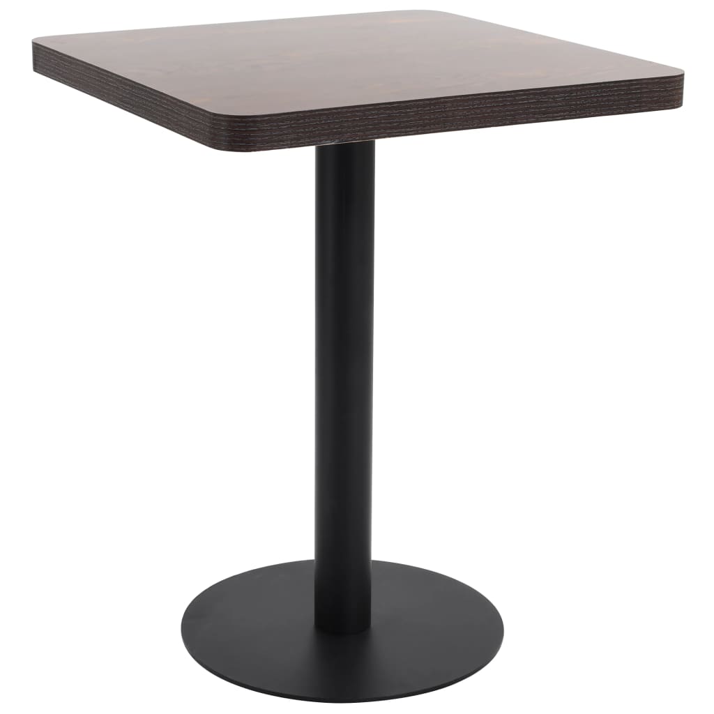 Bistro Table Light Brown 60X60 Cm Mdf