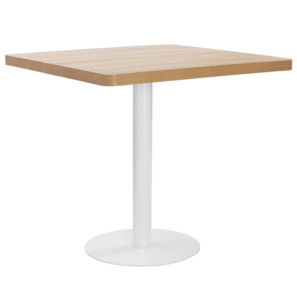 Bistro Table Light Brown 60X60 Cm Mdf