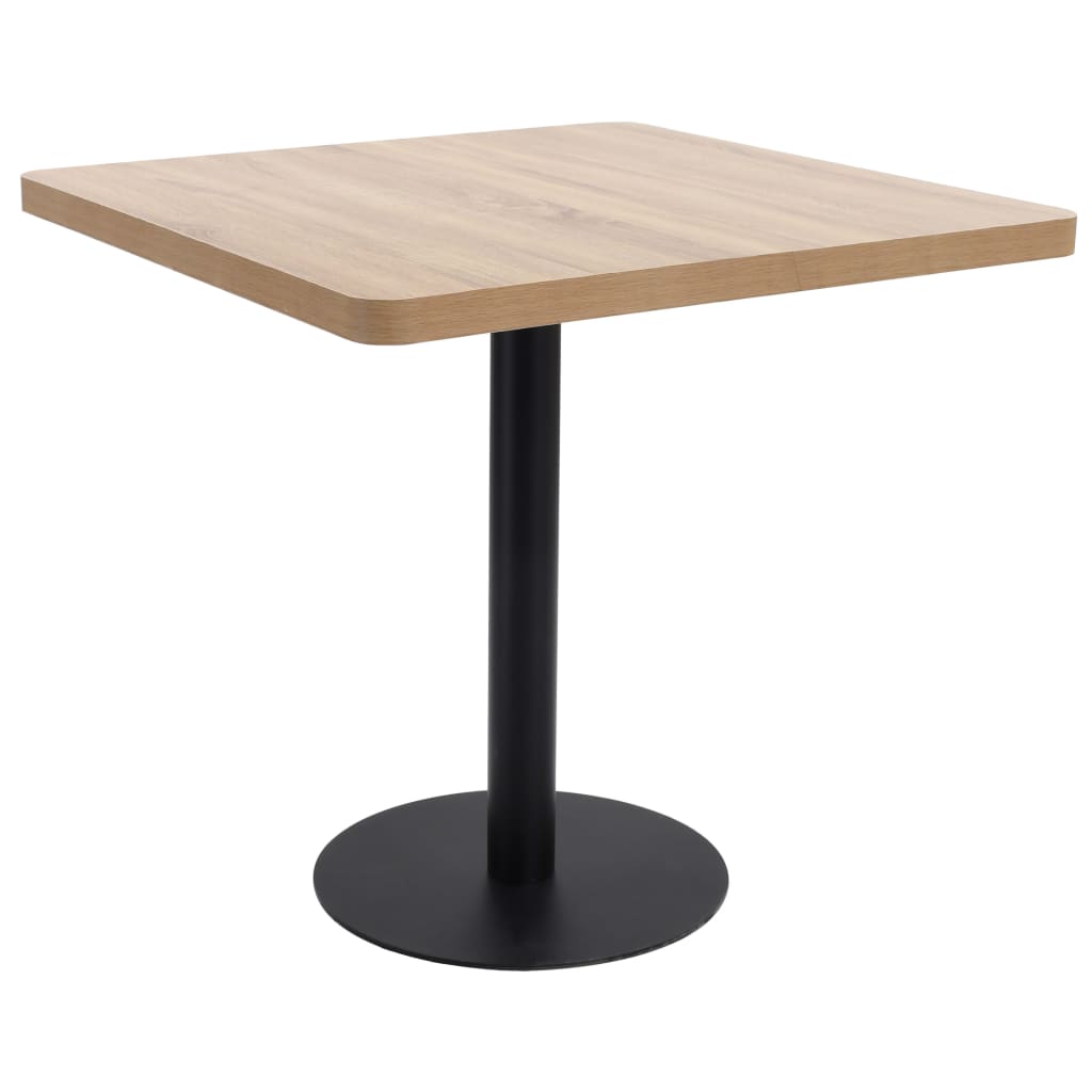 Bistro Table Light Brown 60X60 Cm Mdf
