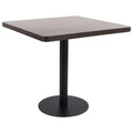 Bistro Table Dark Brown 80X80 Cm Mdf