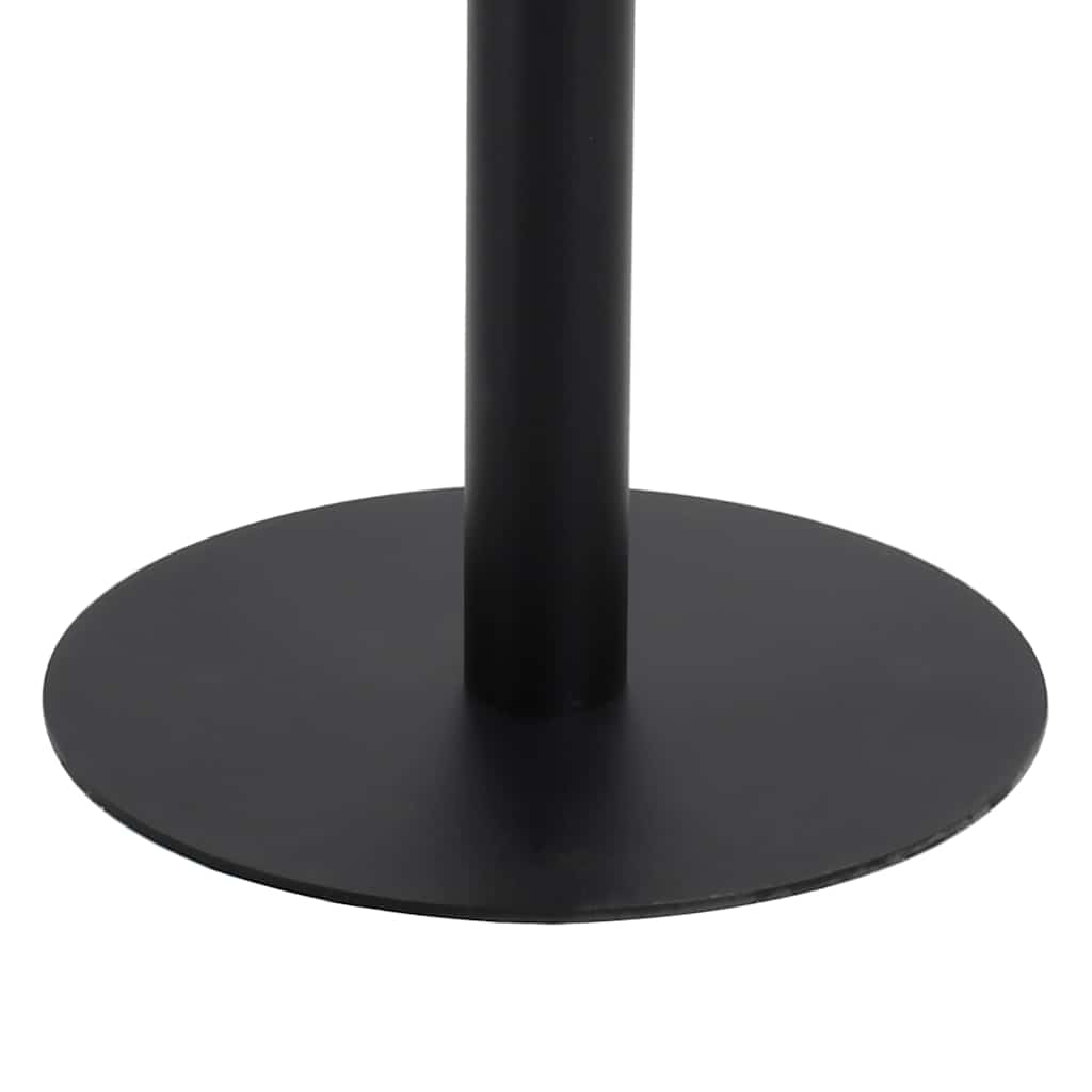Dining Table Bistro Dark Brown 80X80 Cm Mdf Dark brown and black steel