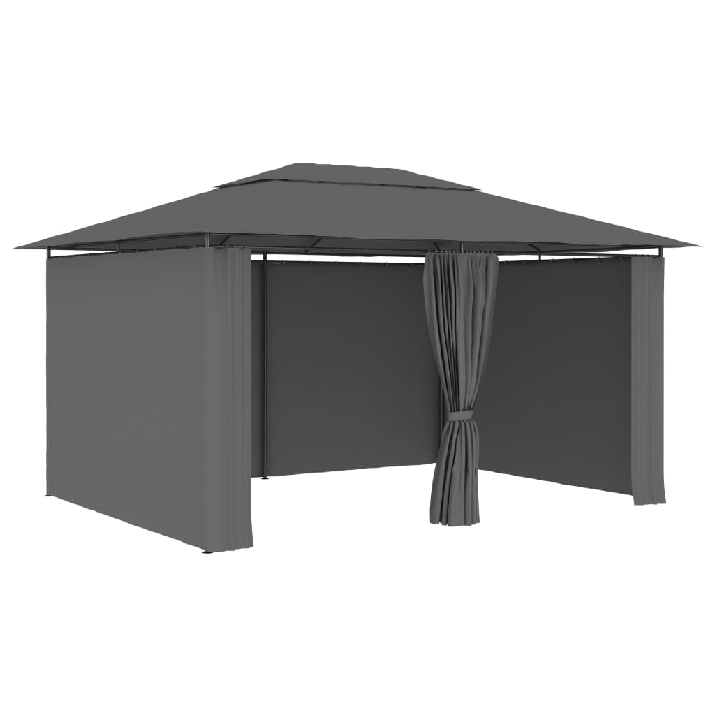 Garden Marquee With Curtains 4X3 M