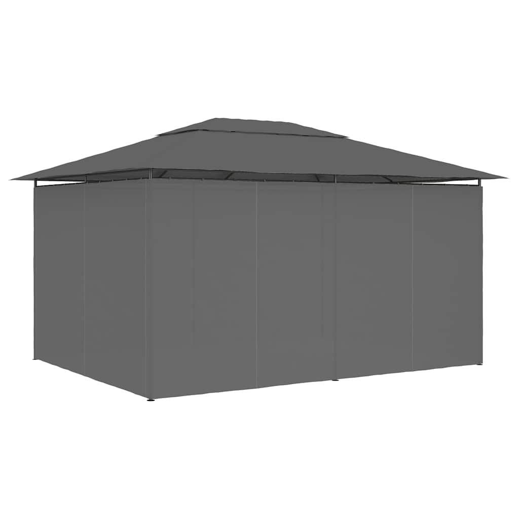 Gazebo 4x3m Garden Marquee Curtains Outdoor Party Tent Waterproof taupe 400 cm