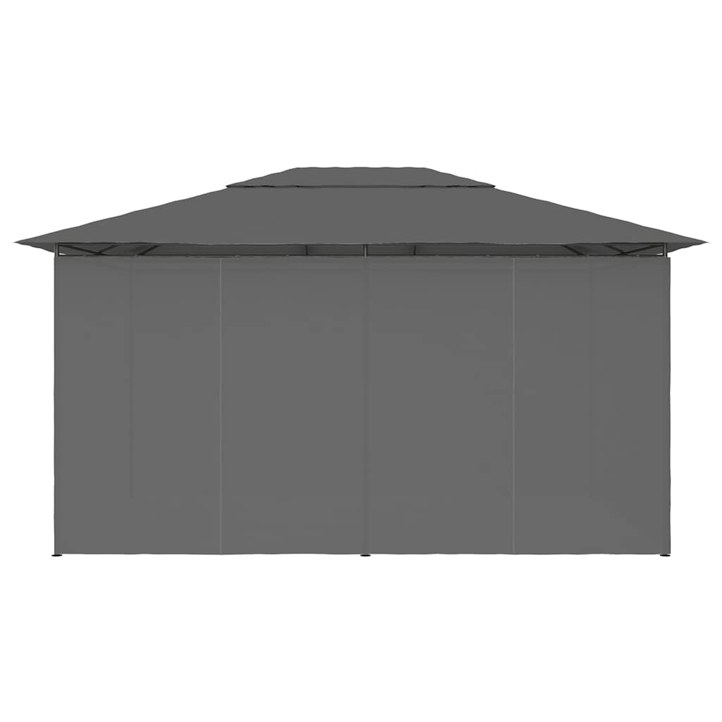Gazebo 4x3m Garden Marquee Curtains Outdoor Party Tent Waterproof taupe 400 cm