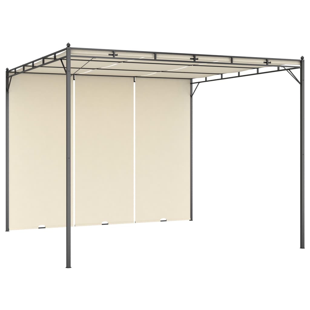 Garden Gazebo With Side Curtain