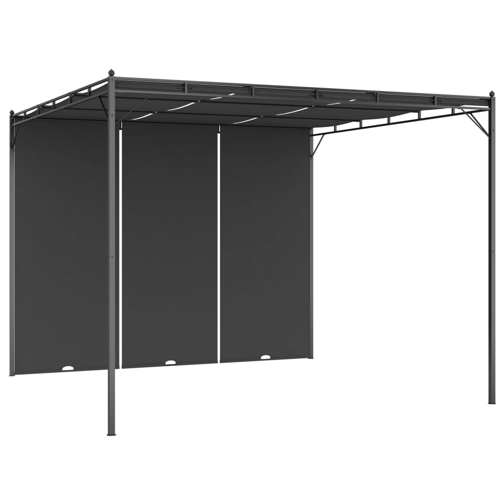 Garden Gazebo With Side Curtain
