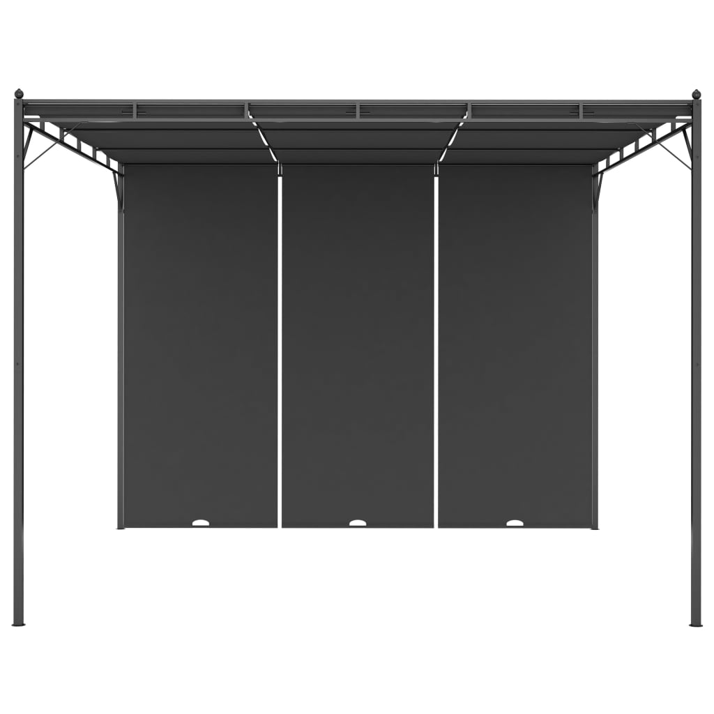 Garden Gazebo With Side Curtain