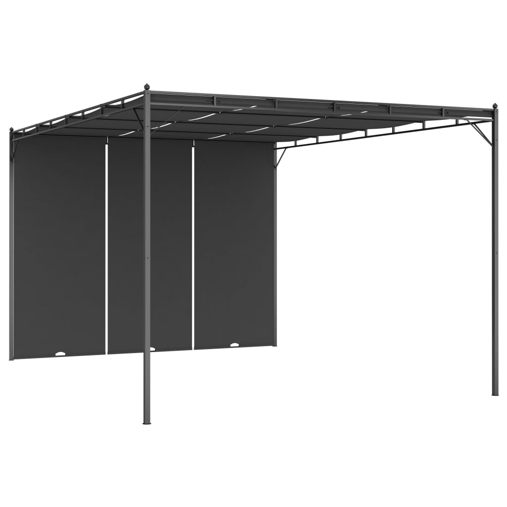 Garden Gazebo With Side Curtain