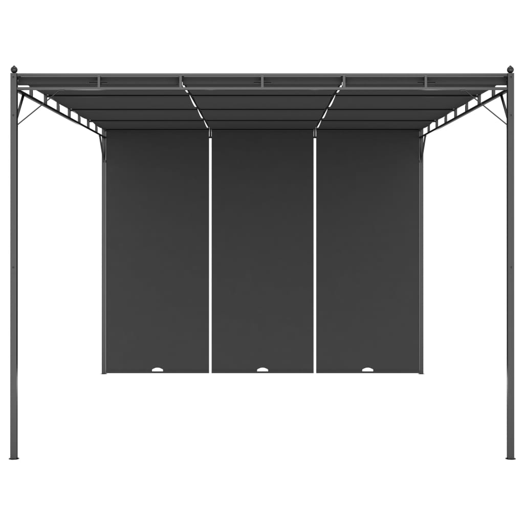 Garden Gazebo With Side Curtain