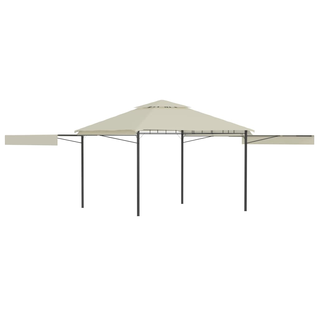 Gazebo With Double Extending Roofs 3X3X2.75 M 180G/M²