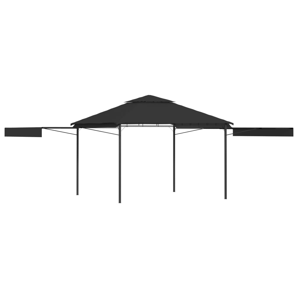 Gazebo With Double Extending Roofs 3X3X2.75 M 180G/M²