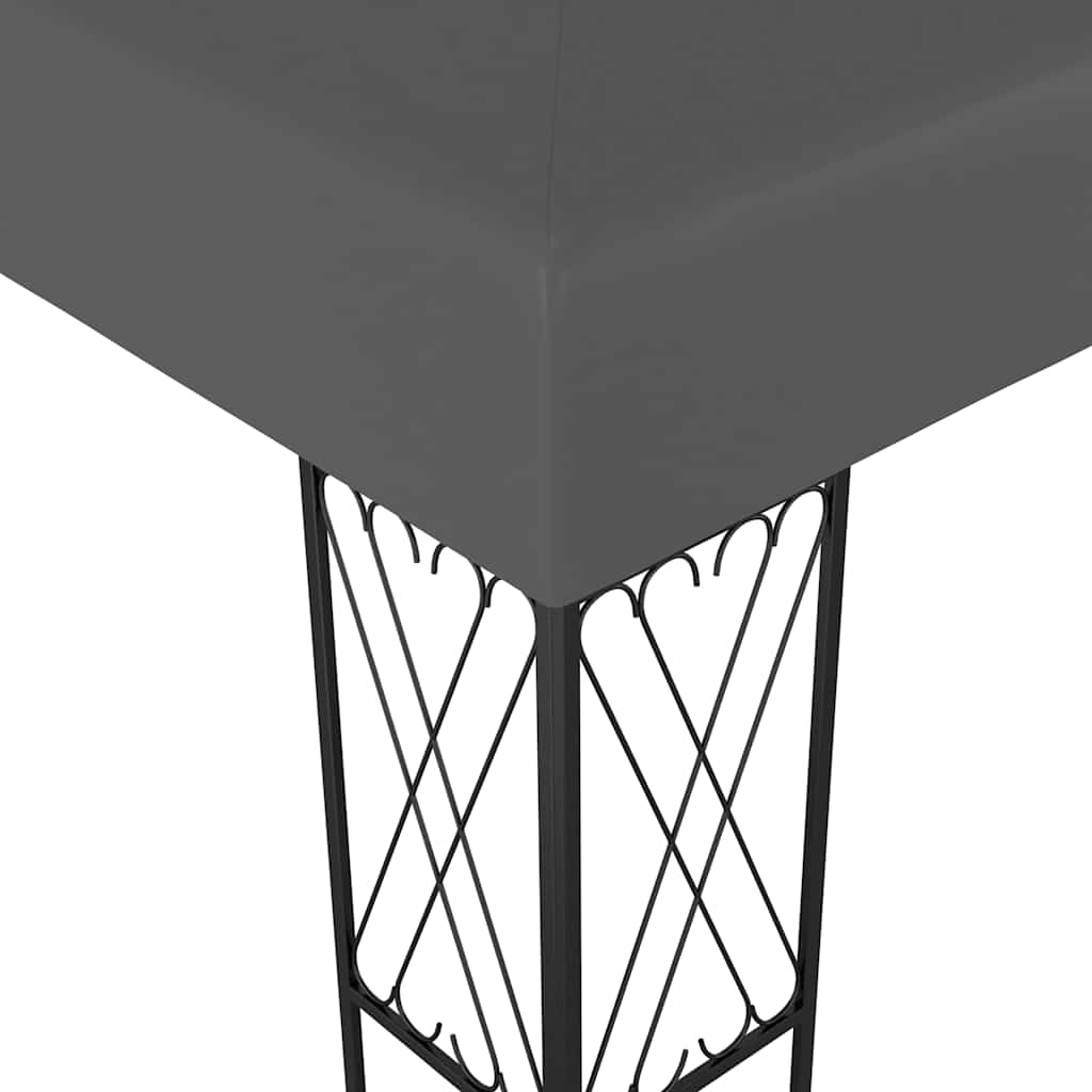 Gazebo Gazebo Fabric cream anthracite taupe Fabric (100% polyester) steel 400 cm