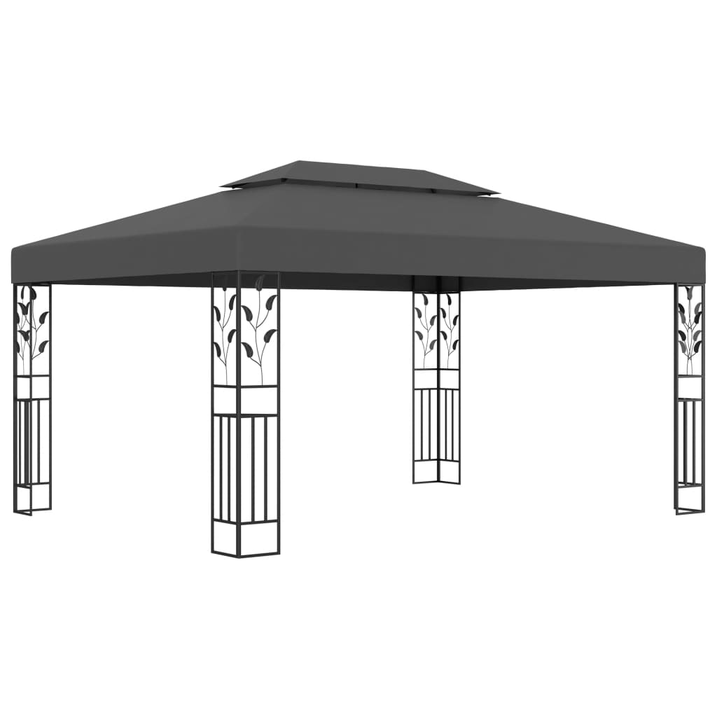 Gazebo With Double Roof 3X4 M