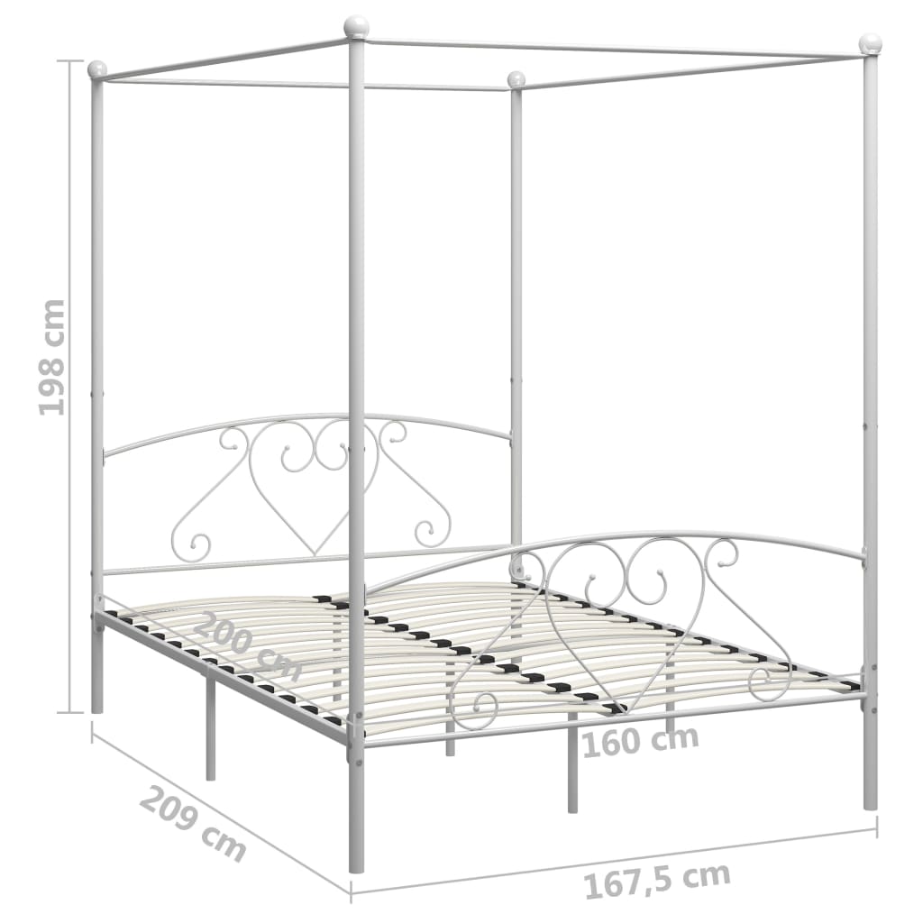 Bed Frame Without Mattress With Canopy Metal