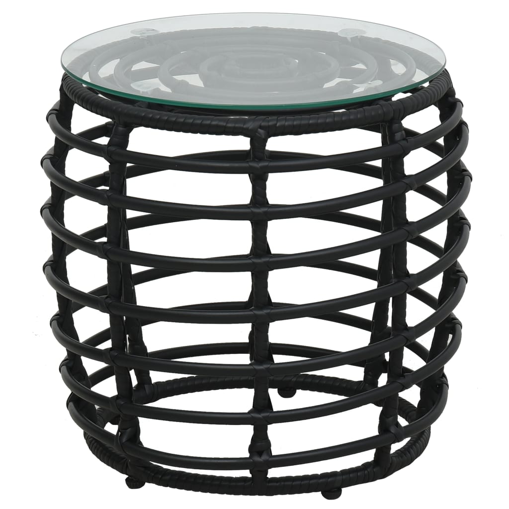 3 Piece Bistro Set Poly Rattan