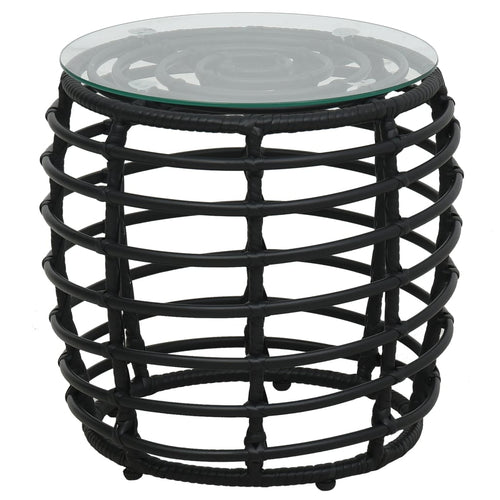 3 Piece Bistro Set Poly Rattan