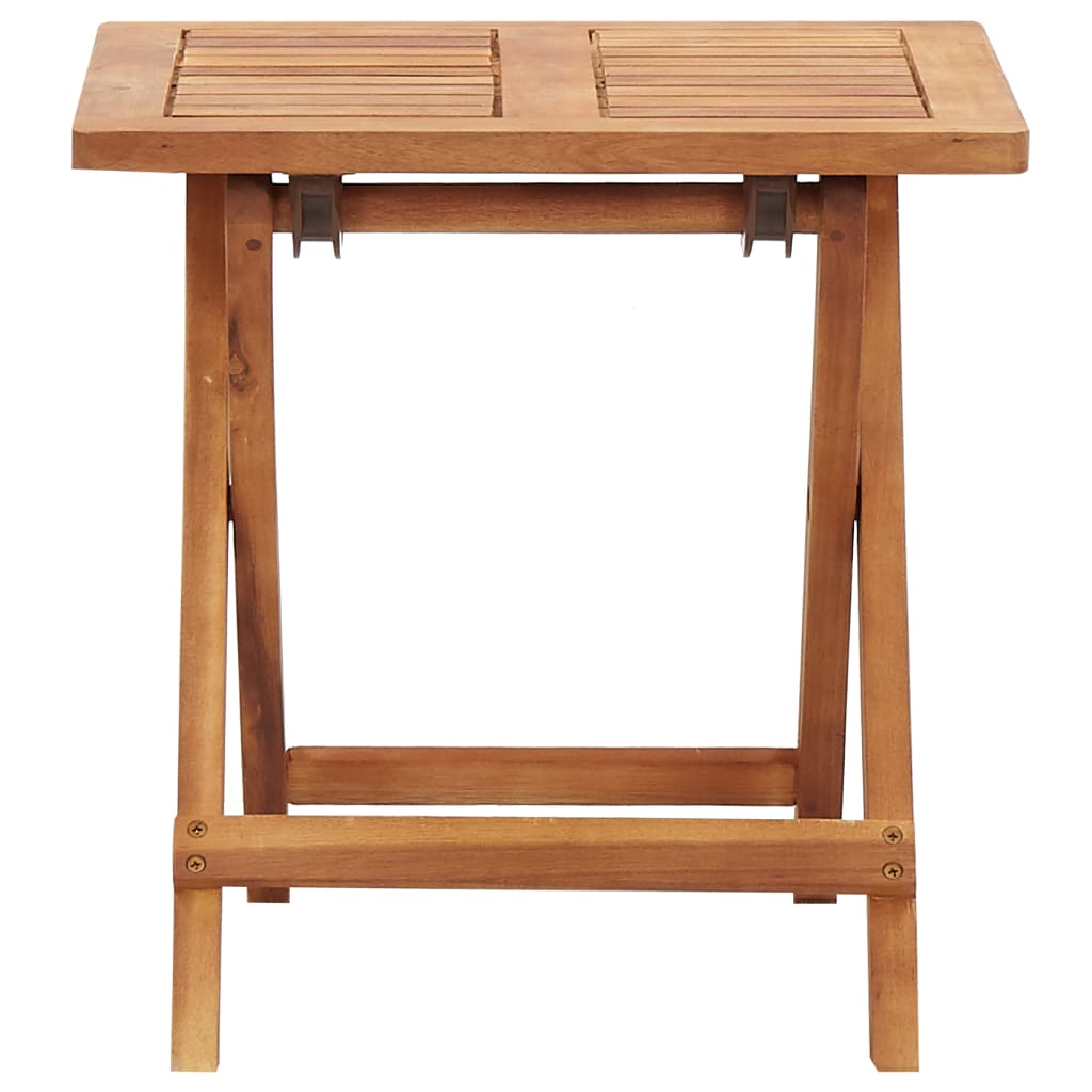Folding Garden Coffee Table 40X40X40 Cm Solid Acacia Wood