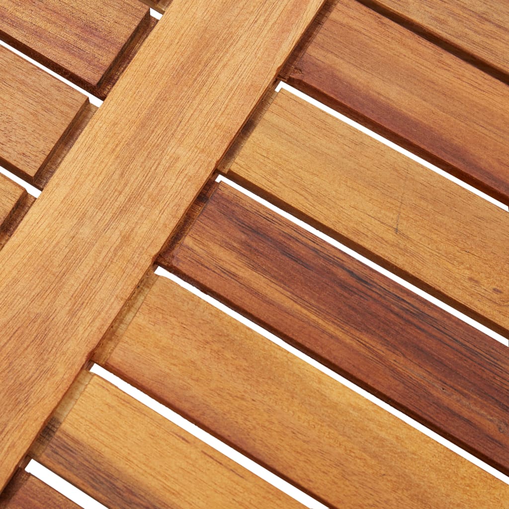 Folding Garden Coffee Table 40X40X40 Cm Solid Acacia Wood