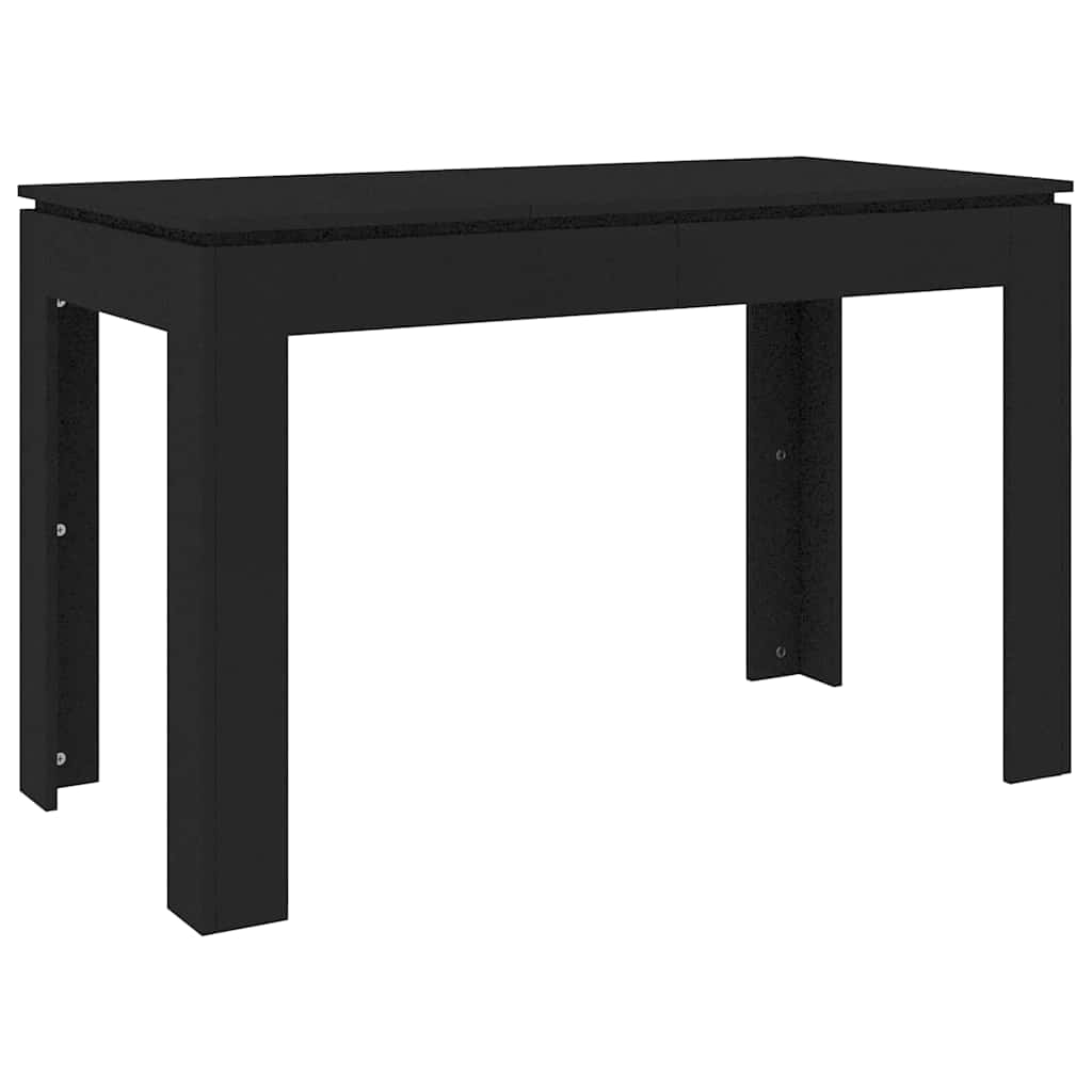 Dining Table 120X60X76 Cm Engineered Wood Black Artisan Oak White Smoked Oak 120