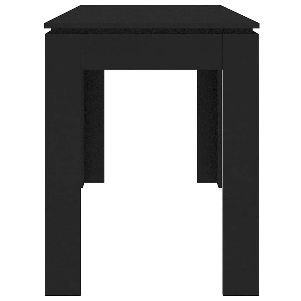 Dining Table 120X60X76 Cm Engineered Wood Black Artisan Oak White Smoked Oak 120