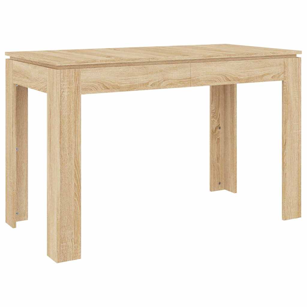 Dining Table 120X60X76 Cm Engineered Wood Black Artisan Oak White Smoked Oak 120