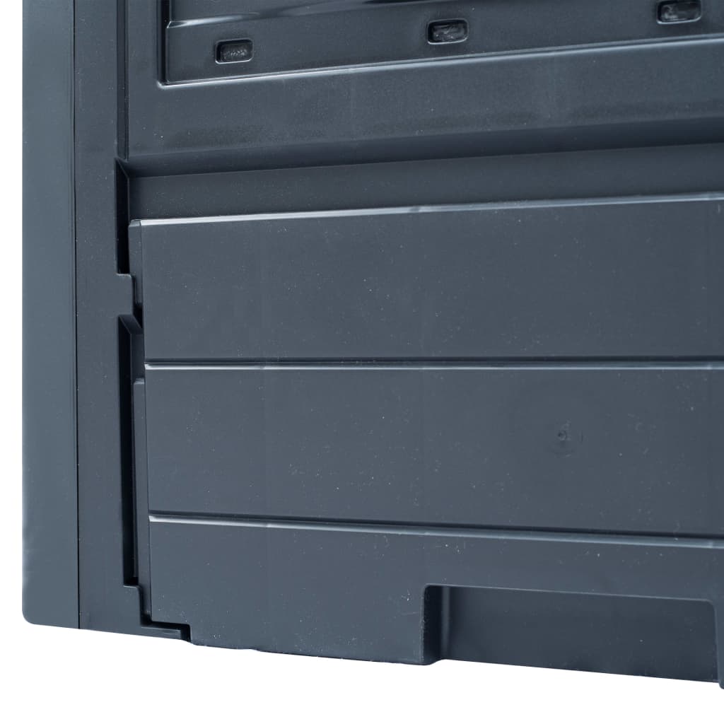 Garden Composters 3 Pcs Grey 60X60X73Cm