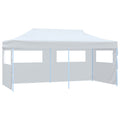Folding Pop-Up Partytent With Sidewalls 3X6 M Steel White