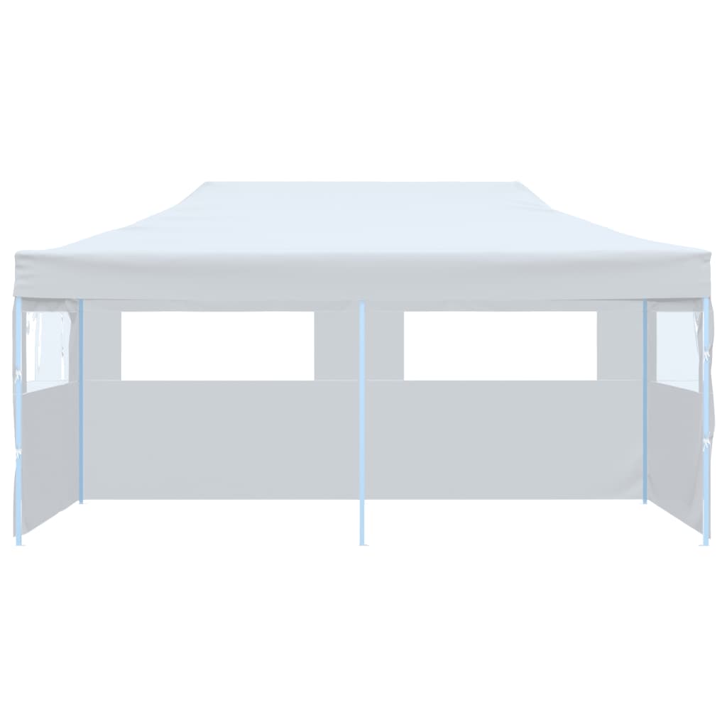 Folding Pop-Up Partytent With Sidewalls 3X6 M Steel White