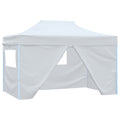 Foldable Party Tent With 4 Sidewalls 3X4.5 M White